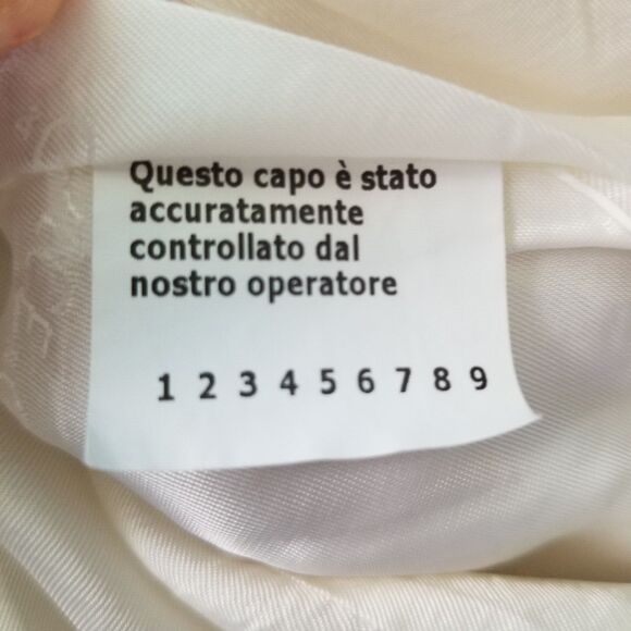 Dolce & Gabbana Pencil Skirt Womens IT Size 38 White Black Linen Lined Italy - Picture 3 of 15